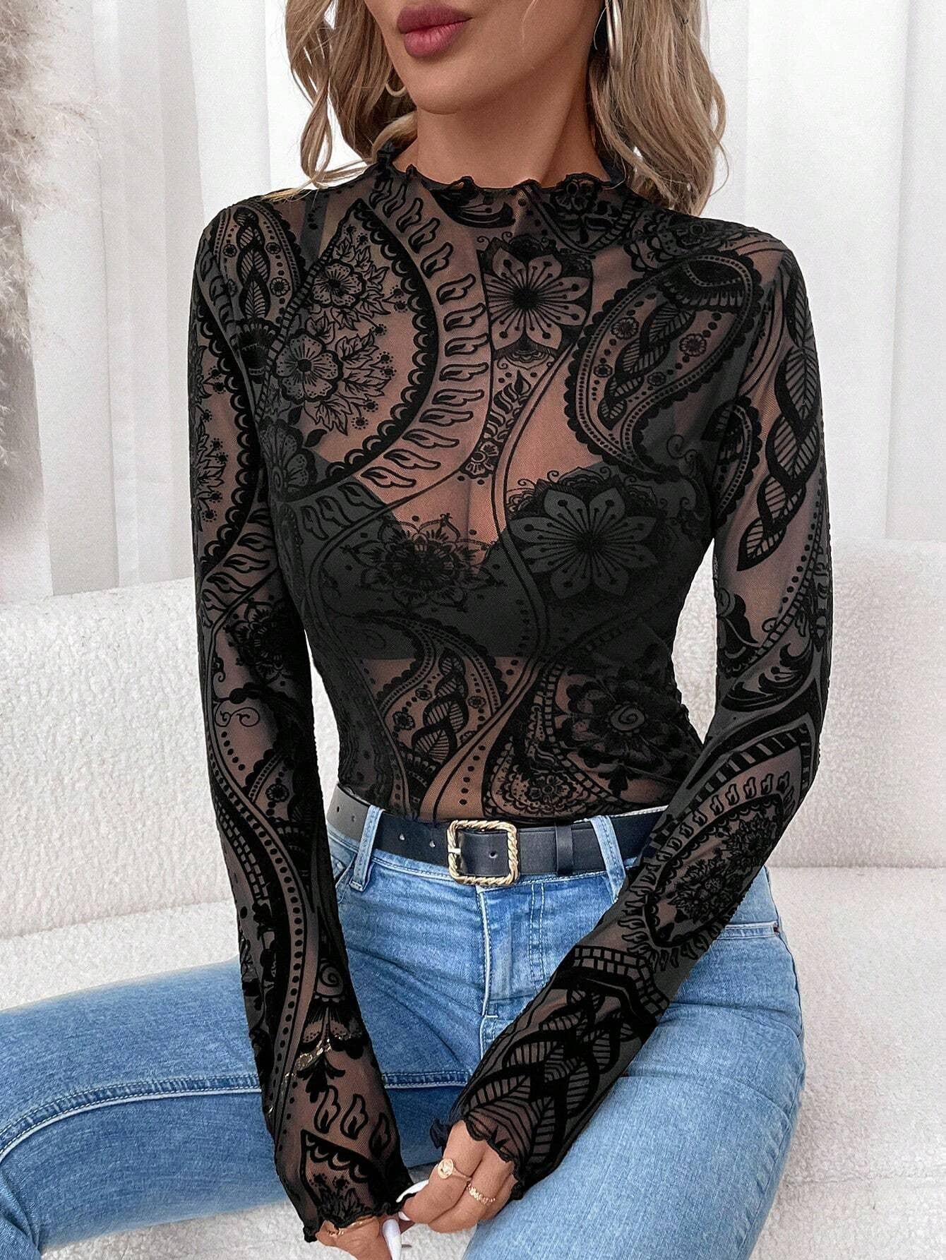Smoke Show Mesh Top