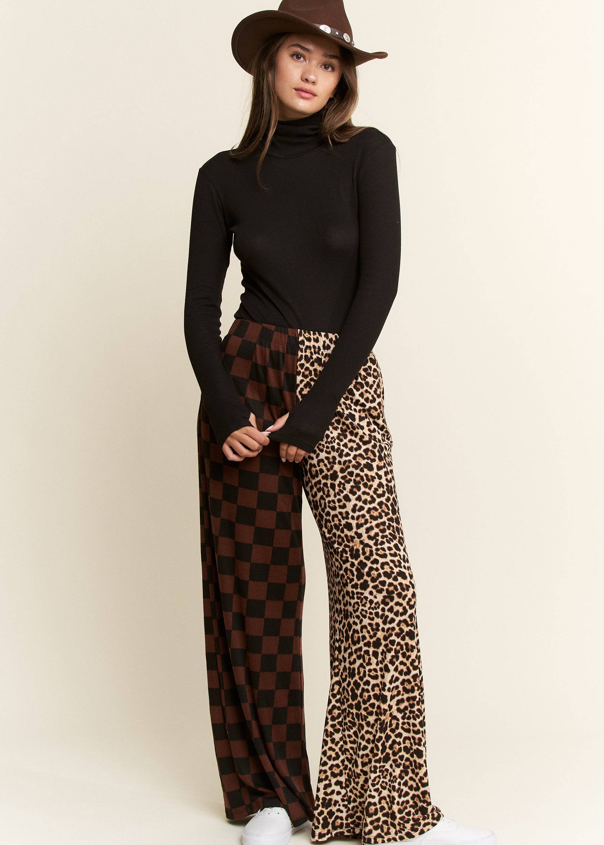 Split Decision Checkered Pants