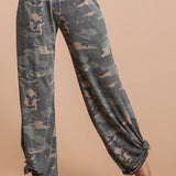 Camo Ankle Tie Pants