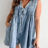 Blue Denim Romper