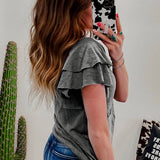Stormy Skies Ruffle Tee