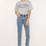 High Rise Frayed Hem