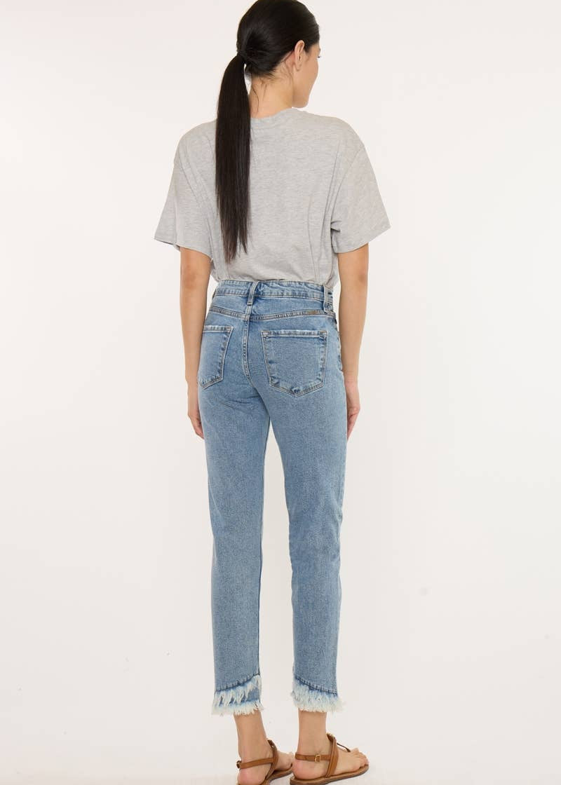 High Rise Frayed Hem