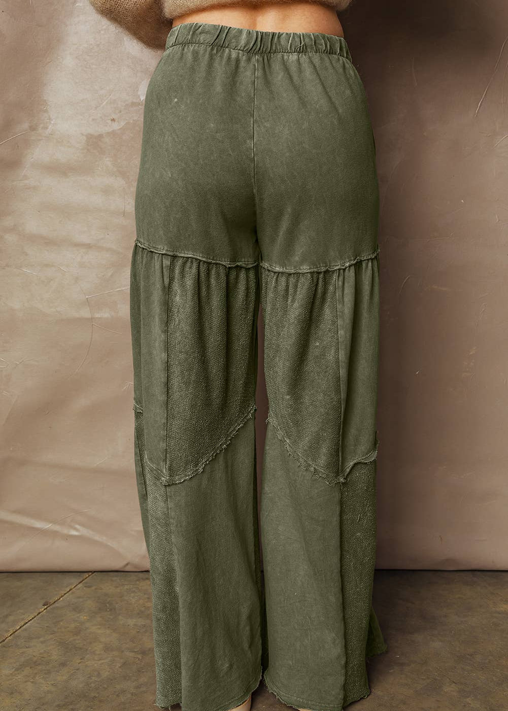 Mineral Wash Patch Drawstring Pants