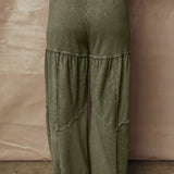 Mineral Wash Patch Drawstring Pants