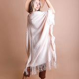Frayed Bohemian Ruana