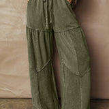 Mineral Wash Patch Drawstring Pants