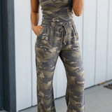 Camo Tank/Drawstring Pant Set