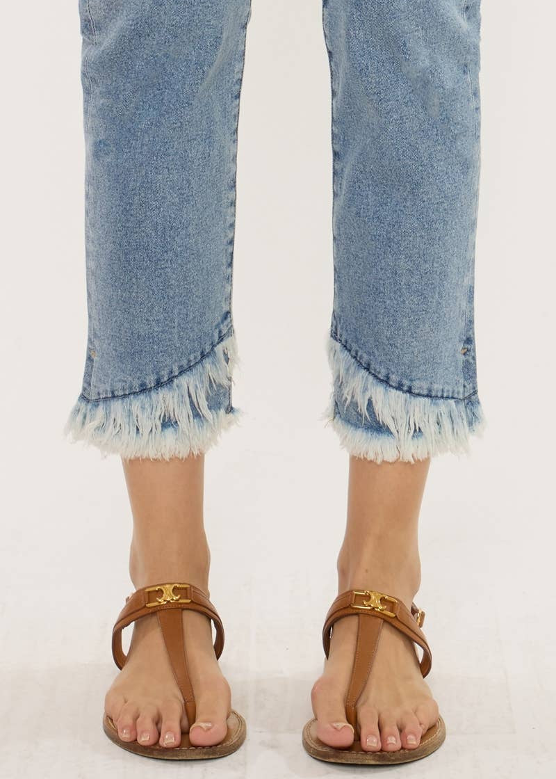 High Rise Frayed Hem