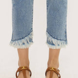 High Rise Frayed Hem