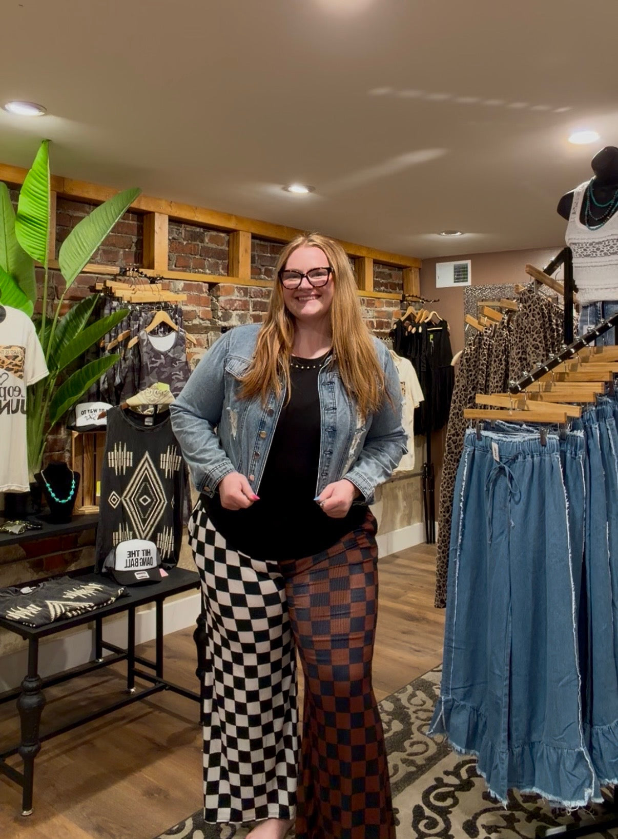 Split Decision Checkered Pants