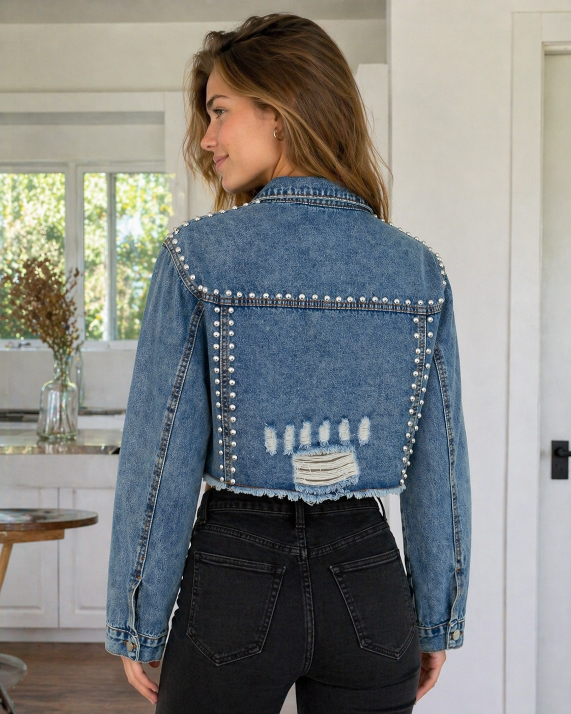 Rebel Stud Denim Jacket