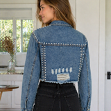 Rebel Stud Denim Jacket