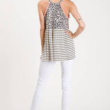 Animal Print Halter Tank