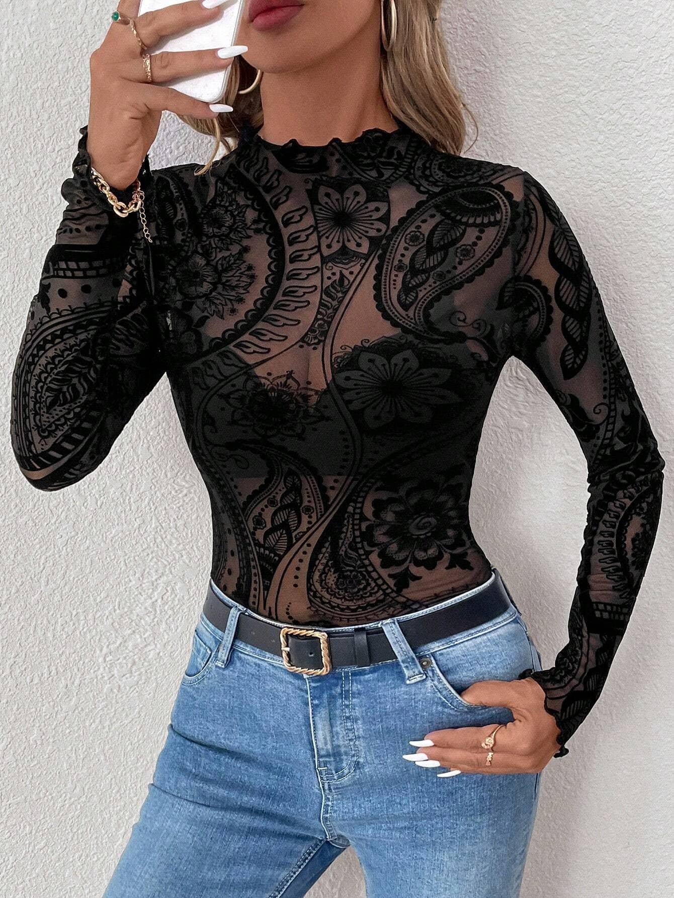 Smoke Show Mesh Top