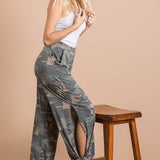 Camo Ankle Tie Pants