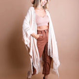 Frayed Bohemian Ruana
