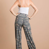 Camo Ankle Tie Pants