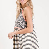 Animal Print Halter Tank