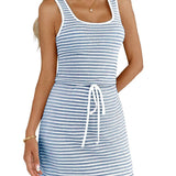 Drawstring Knit Dress