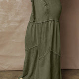 Mineral Wash Patch Drawstring Pants