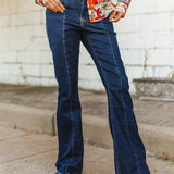 Crease Flare Jeans